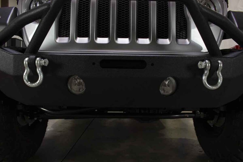 Jeep Wrangler Unlimited JLU Front Bumper - Fishbone Offroad - Mid-Width Winch - Black - `18-`27